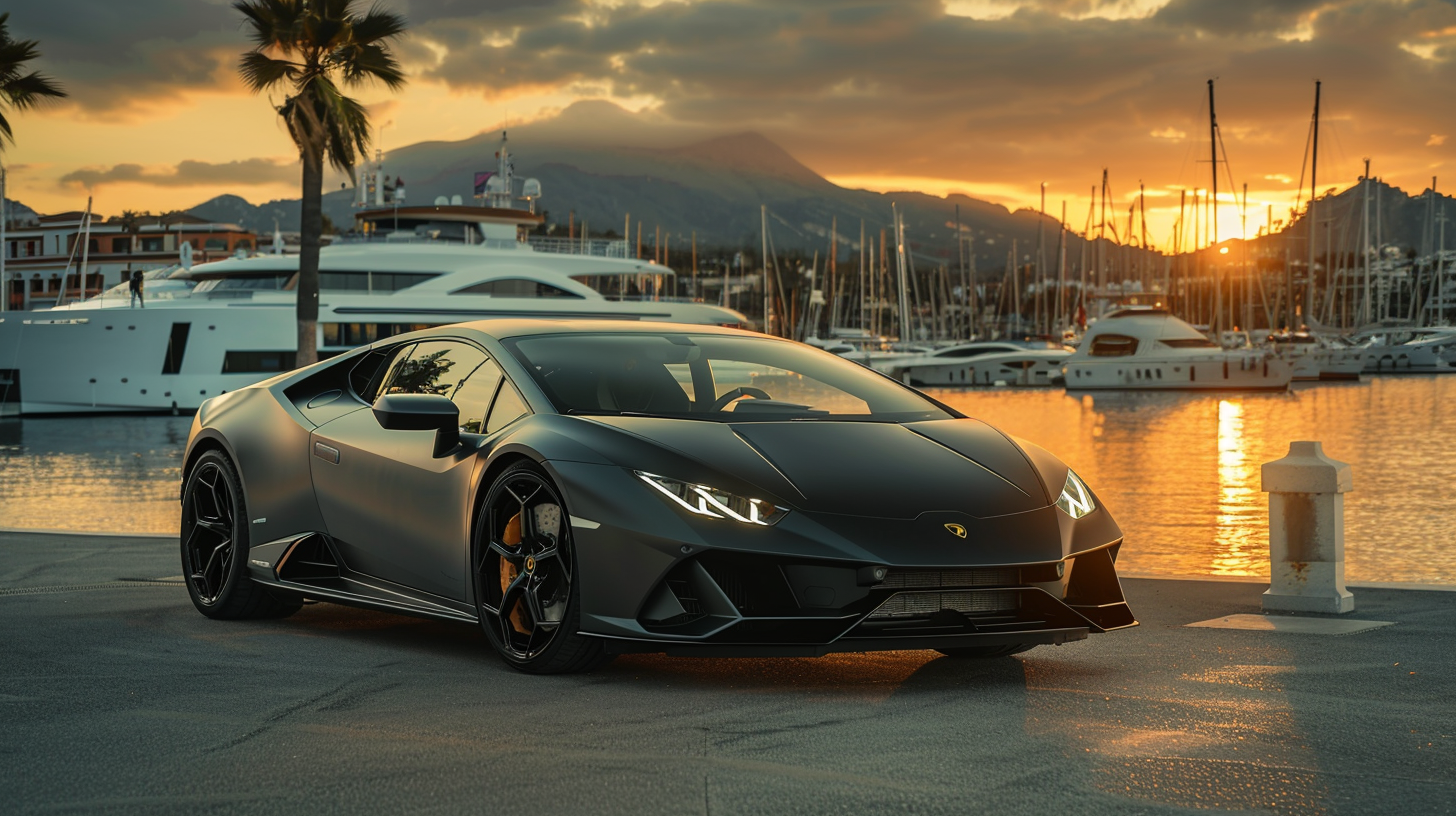Lamborghini Huracán Evo rental in Marbella - Supercar hire Costa del Sol